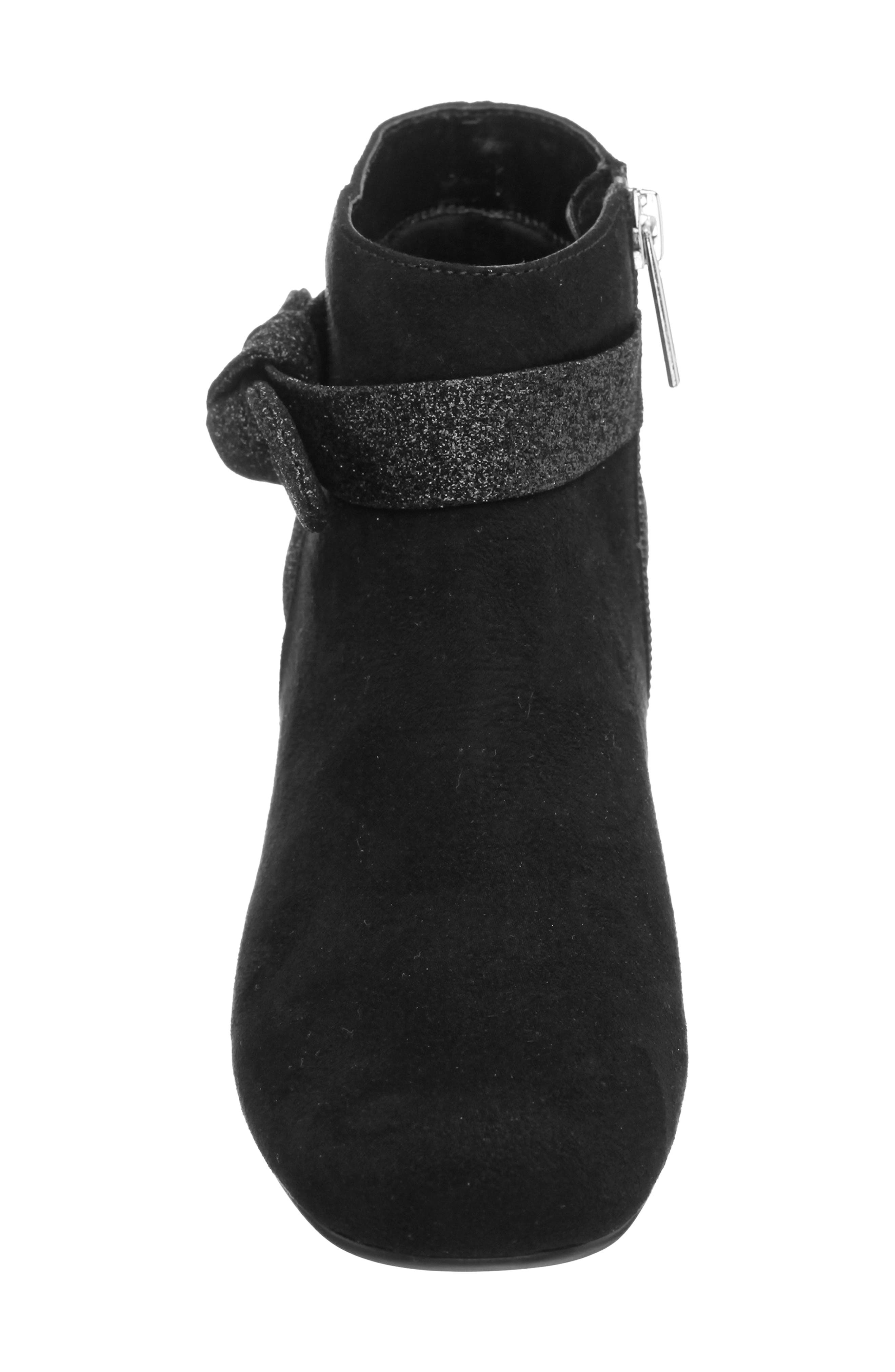 Nina Kids' Dorinda Bootie, Alternate, color, Black Mcsde/ Glitter