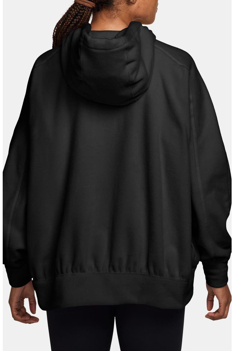 Therma-FIT One Polar Fleece Hoodie, Alternate, color, BLACK/ WHITE