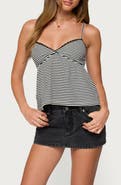 EDIKTED Orietta Stripe Babydoll Camisole