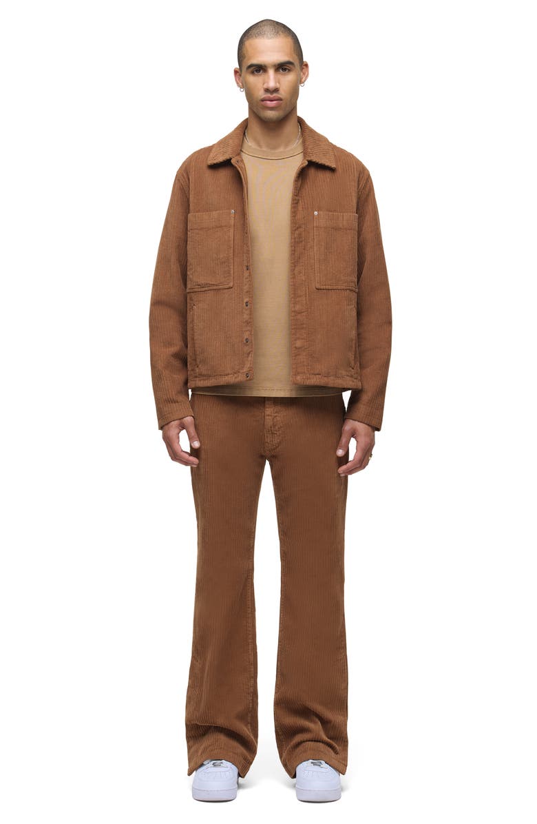 Hudson Jeans Walker Cotton Trouser Pants, Alternate, color, Toffee