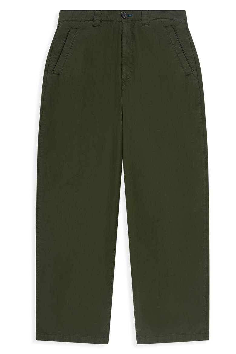Relaxed Fit Cotton Workwear Chinos, Main, color, VERY DARK GREEN