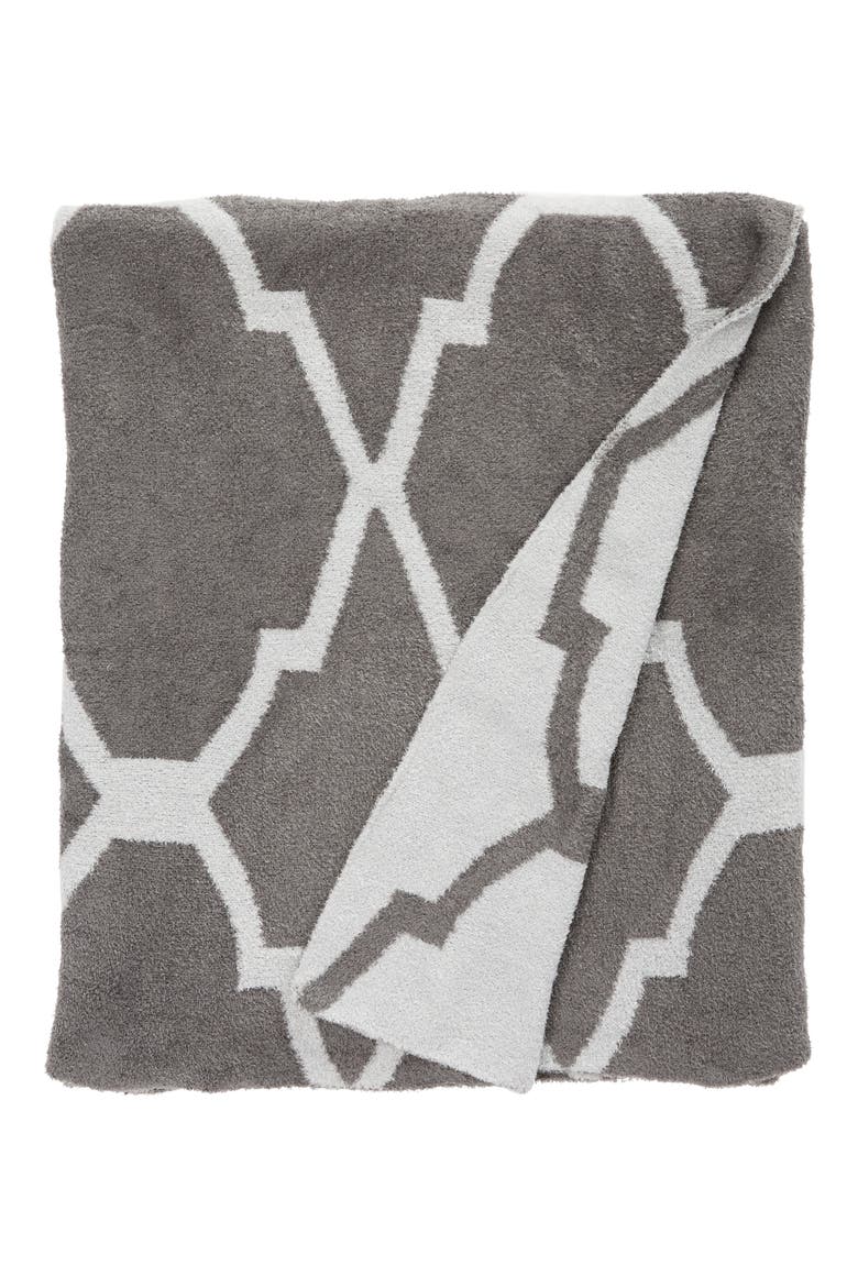 'Moroccan Dolce' Throw, Main, color, CHARCOAL/ SILVER