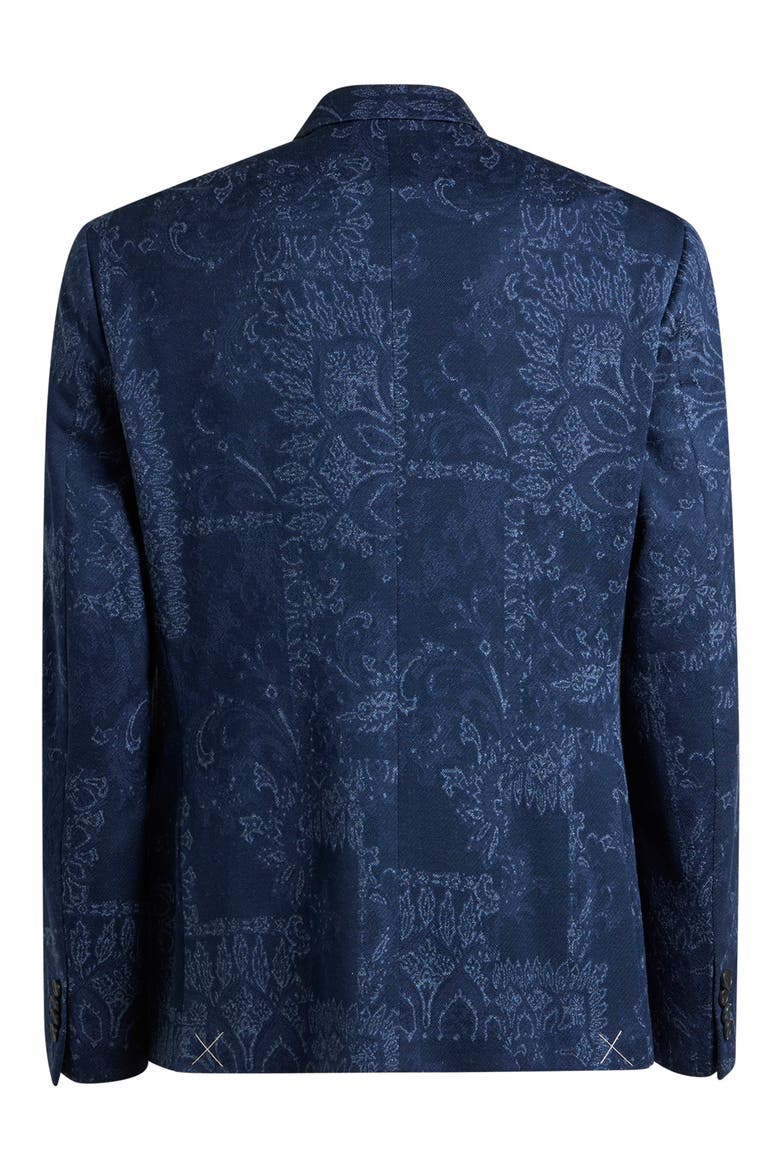 Roma Mixed Print Cotton Jersey Sport Coat, Alternate, color, MULTICOLOR BLUE BASE