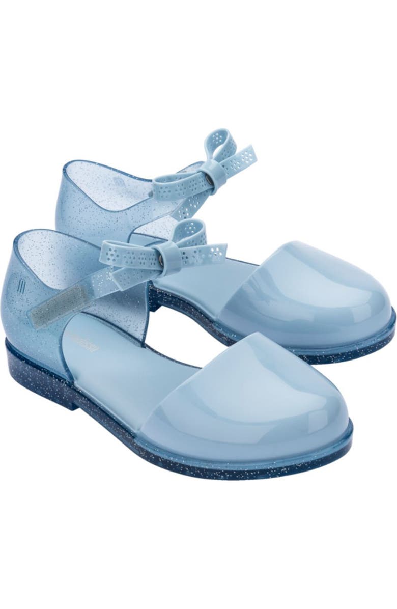 Mini Melissa Kids' Amy Ankle Strap Flat, Main, color, Blue