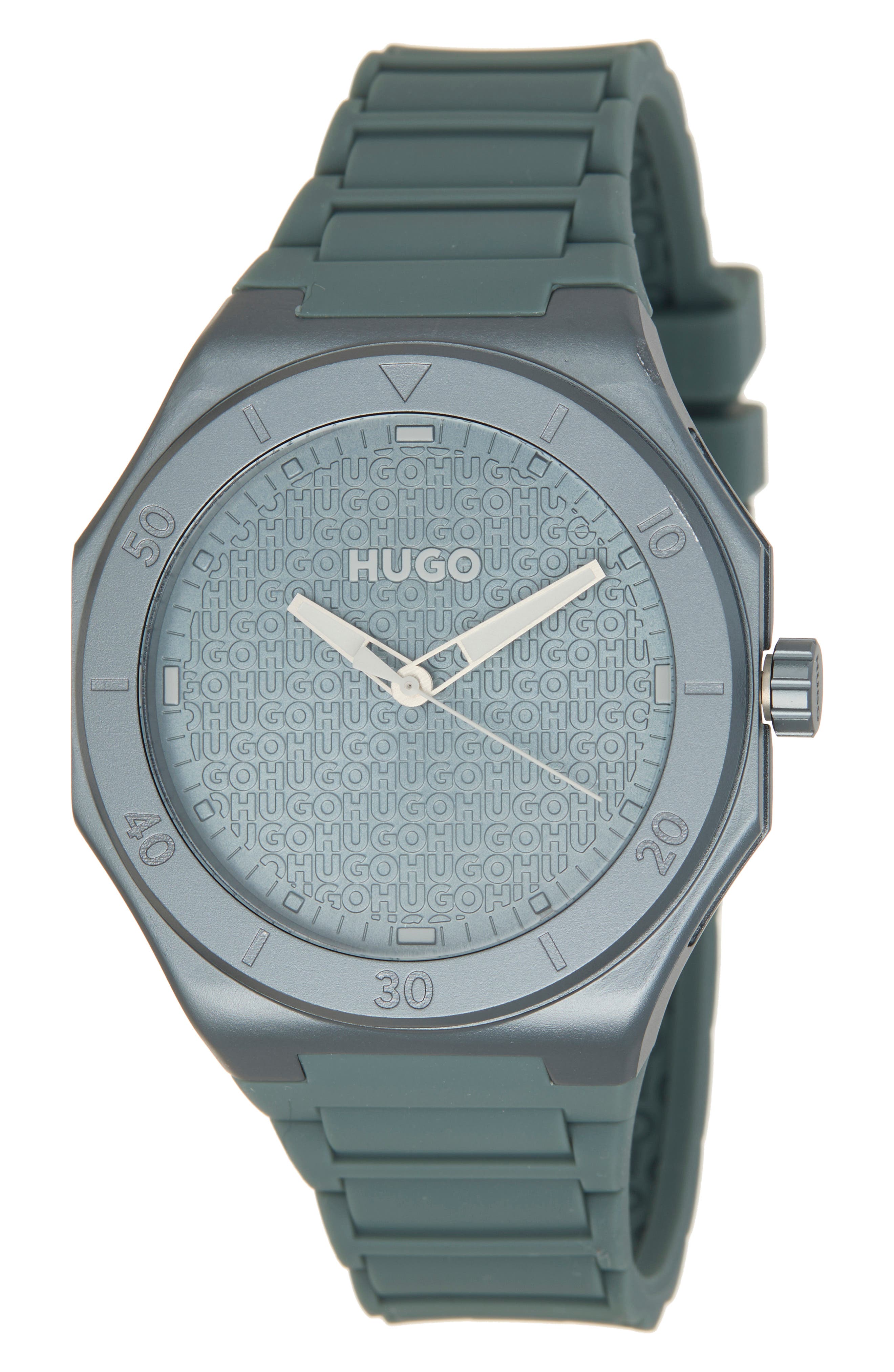 BOSS Grail Light Silicone Strap Watch, 42mm