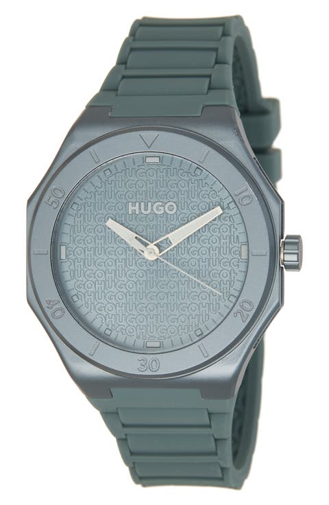 Grail Light Silicone Strap Watch, 42mm