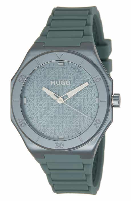 BOSS Grail Light Silicone Strap Watch, 42mm