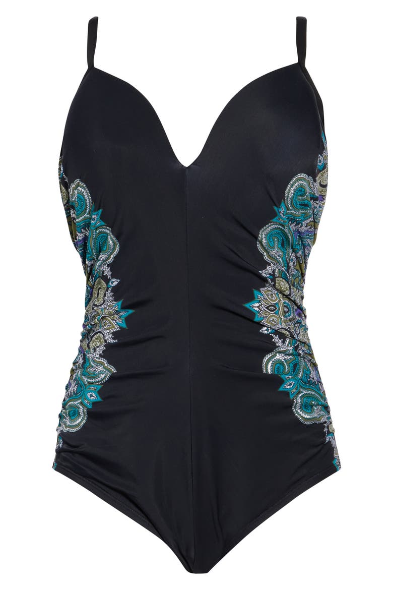 Precioso Temptation One-Piece Swimsuit, Alternate, color, BLACK MULTI