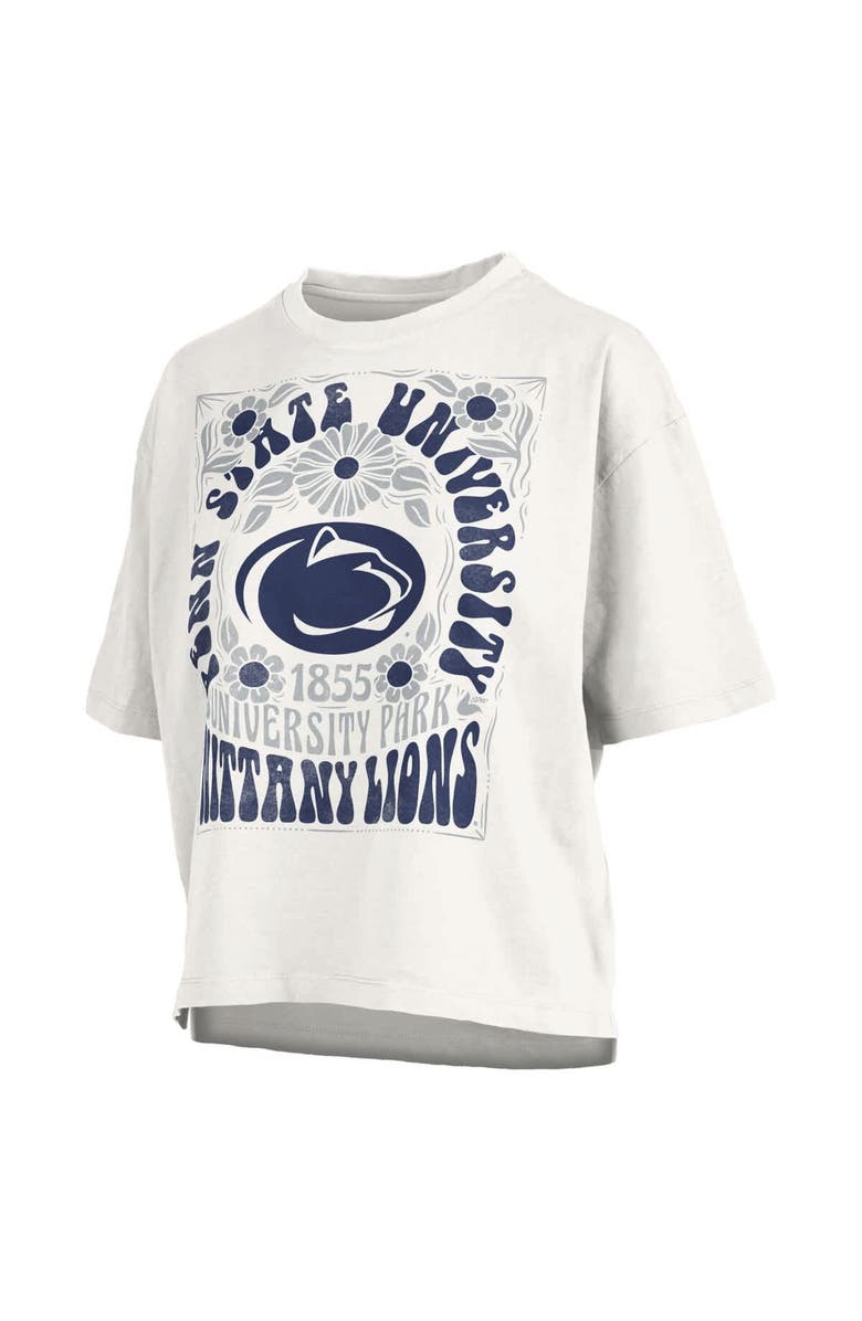 PRESSBOX Women's Pressbox White Penn State Nittany Lions Harmony Oversized T-Shirt, Alternate, color, White
