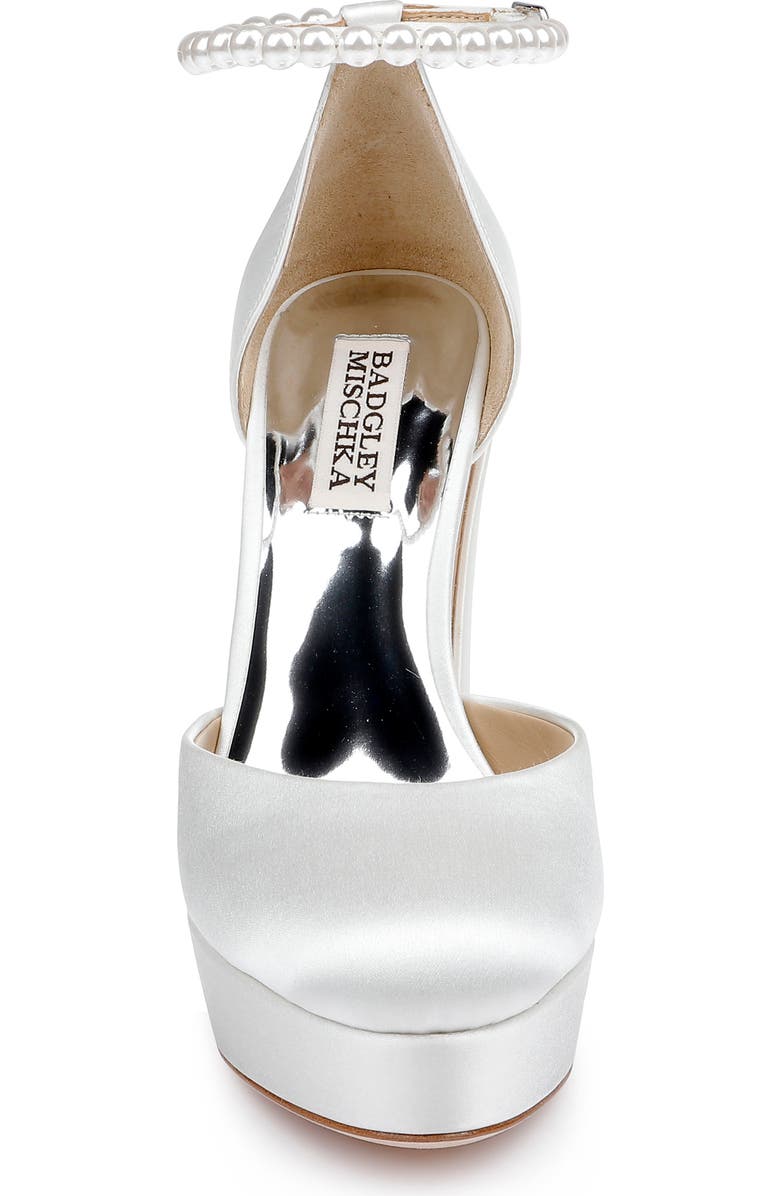 Badgley Mischka Collection Felixa Ankle Strap Platform Sandal, Alternate, color, Soft White