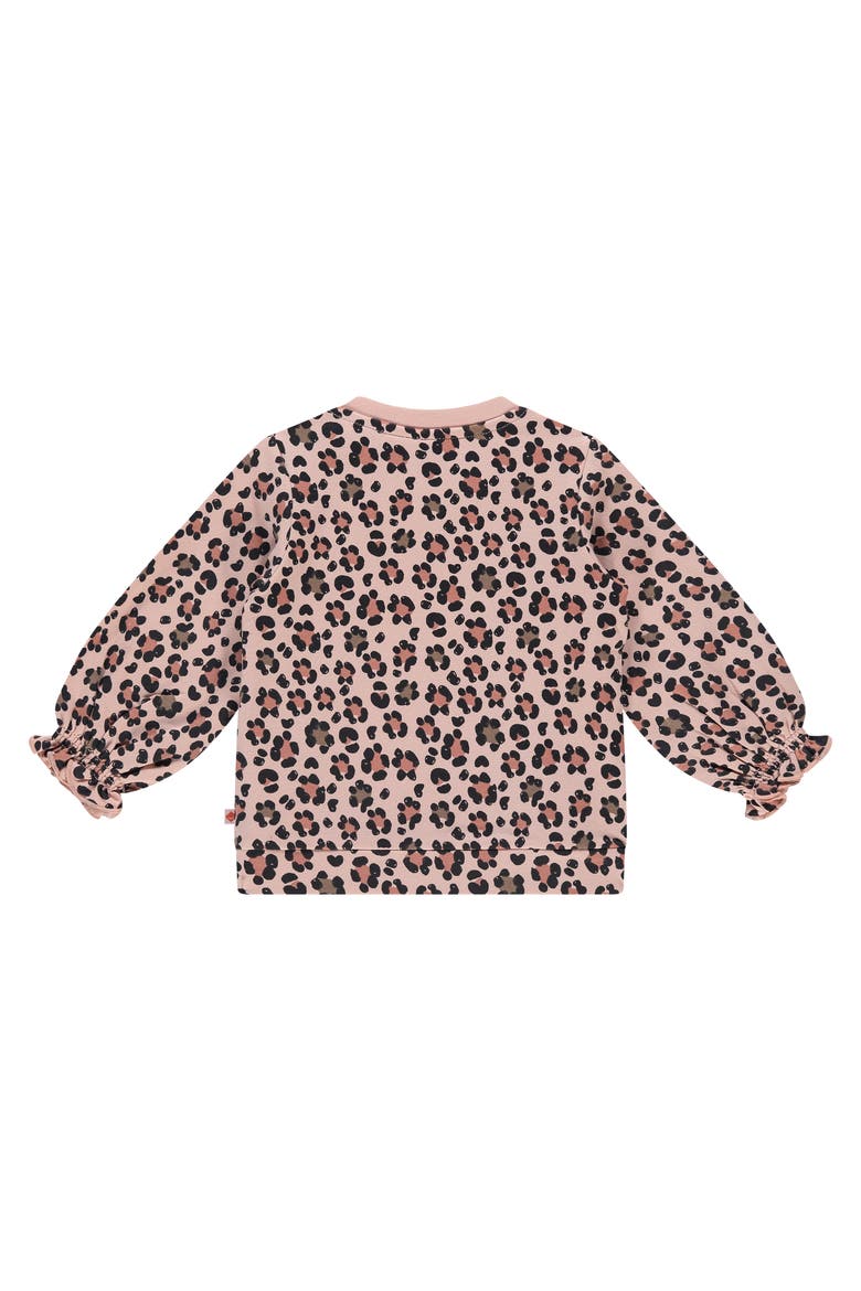Leoprad Print Sweatshirt, Alternate, color, Blossom