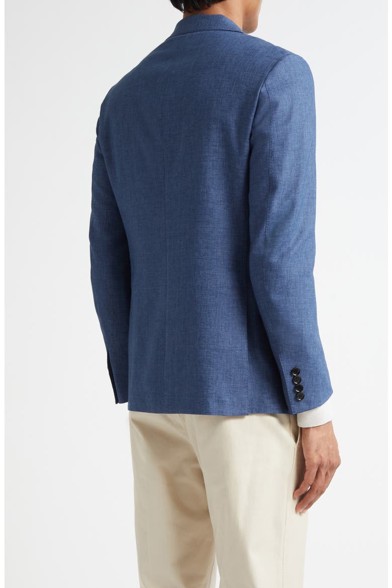Oasi Linen Sport Coat, Alternate, color, MED BLUE SOLID