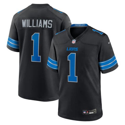 Men's Nike Jameson Williams Black Detroit Lions 2nd Alternate Game Player Jersey