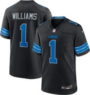 Nike Men's Nike Jameson Williams Black Detroit Lions 2nd Alternate Game Player Jersey