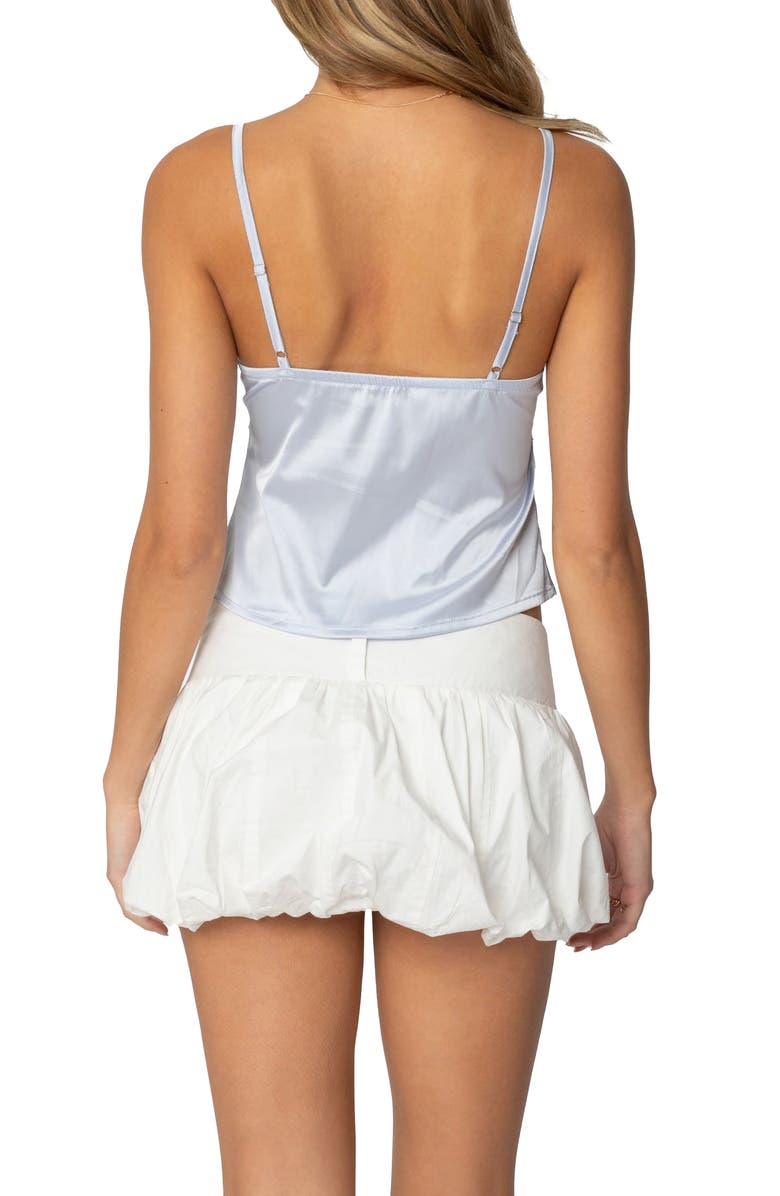 EDIKTED Imani Satin Camisole, Alternate, color, Light-Blue