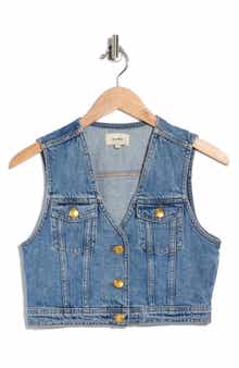 Crop Denim Vest