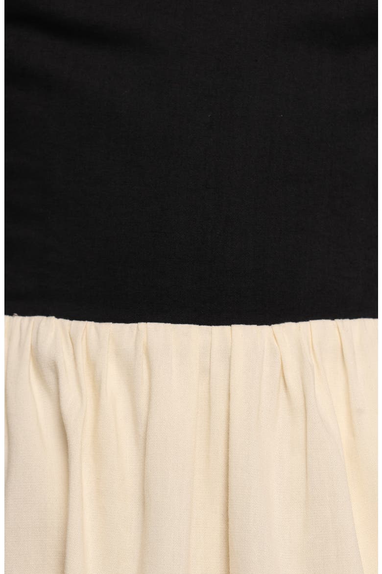 Jayden Halter Neck Maxi Dress, Alternate, color, BLACK CREAM