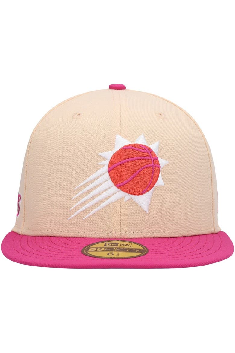 Men's New Era Orange/Pink Phoenix Suns Passion Mango 59FIFTY Fitted Hat, Alternate, color, Orange