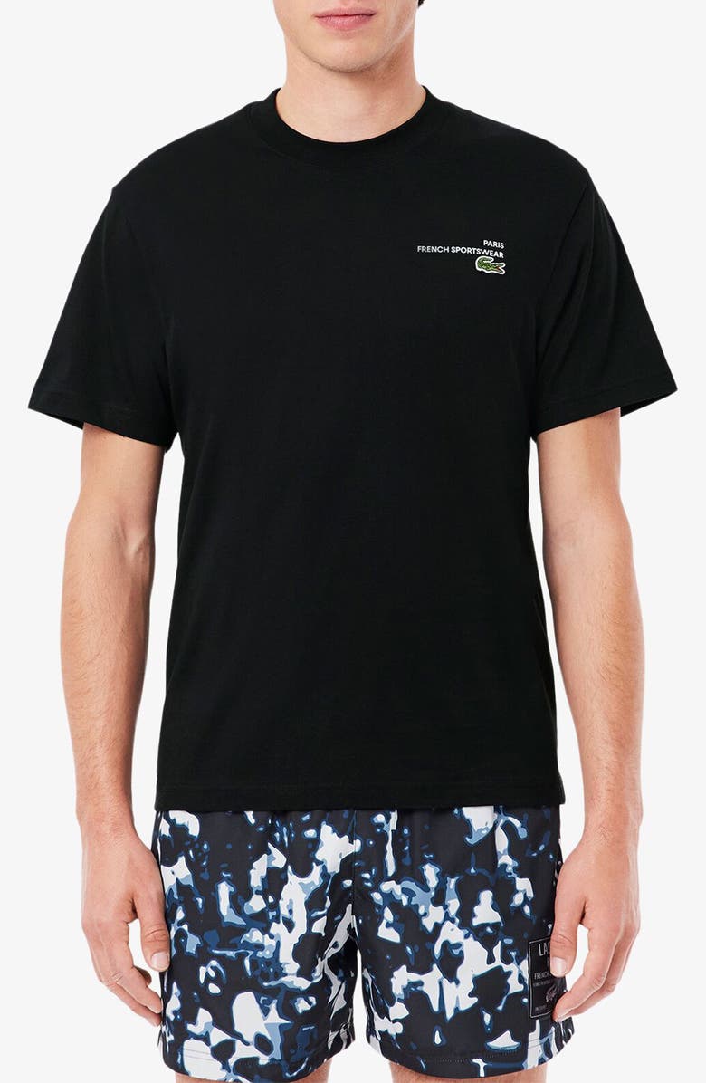 Lacoste Elevated Tennis Classic Graphic T-Shirt, Main, color, 