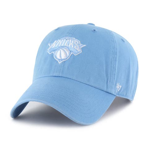 Men's '47  Light Blue New York Knicks Clean Up Adjustable Hat