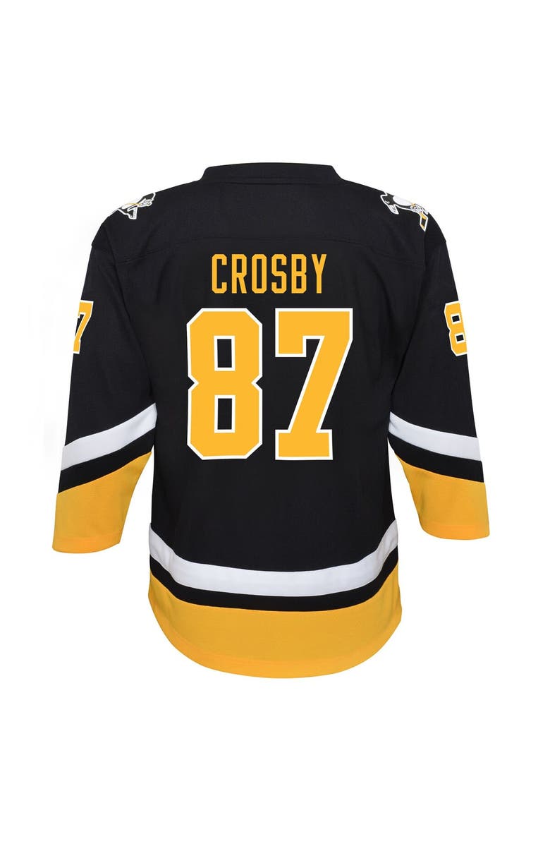 Outerstuff Youth Sidney Crosby Black Pittsburgh Penguins 2021/22 Alternate Replica Player Jersey, Alternate, color,