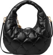 Tory Burch Bunny Knot Leather Crescent Bag