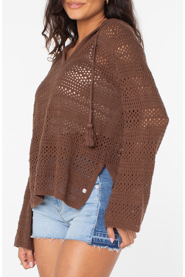 Hippie Love Open Stitch Hoodie, Alternate, color, TIRAMISU SOL