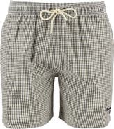 Barbour Gingham Seersucker Swim Trunks