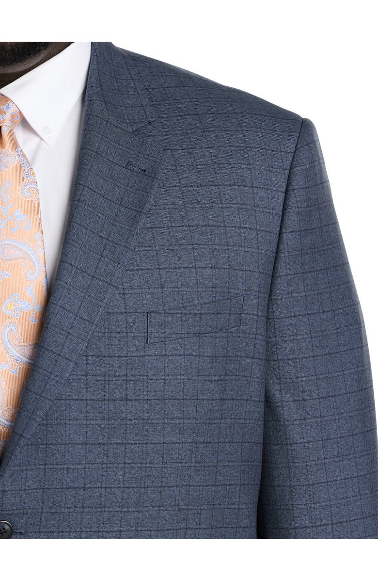 Oak Hill by DXL Big & Tall Jacket-Relaxer Windowpane Suit Jacket, Alternate, color, 