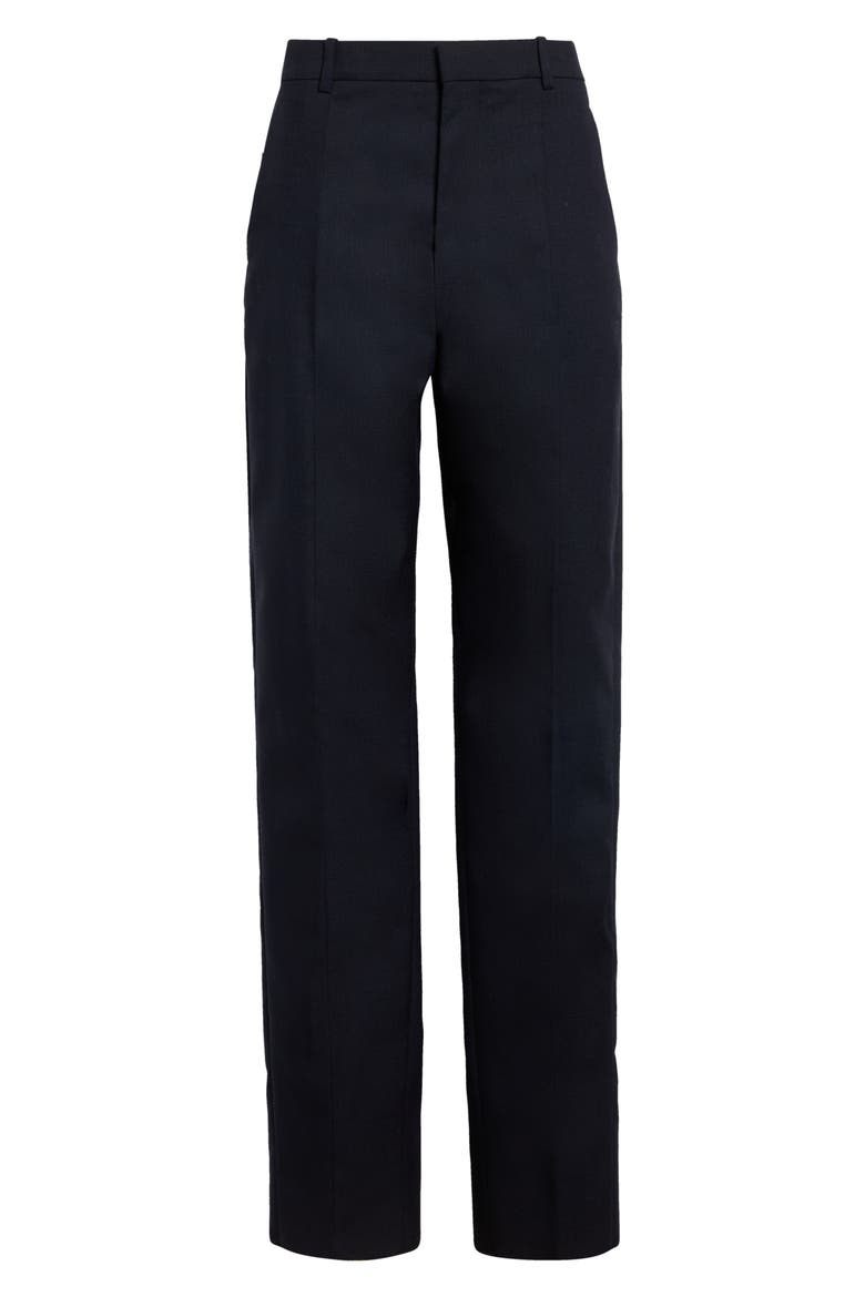 Shetland Wool Straight Leg Trousers, Main, color, 4071 MIDNIGHT BLUE