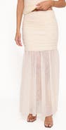 Petal & Pup Susan Mesh Drop Waist Maxi Skirt