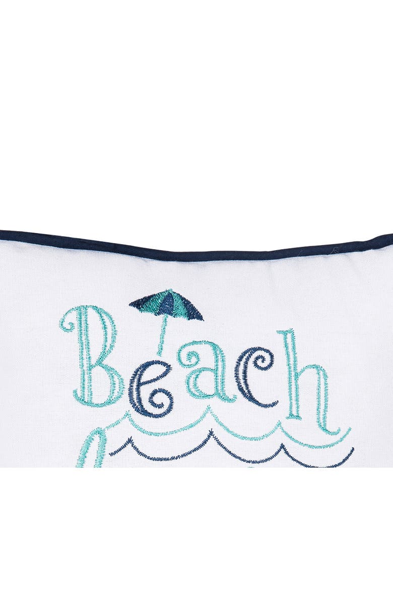 Beach Lovin Mama Mini Accent Pillow, Alternate, color, Blue