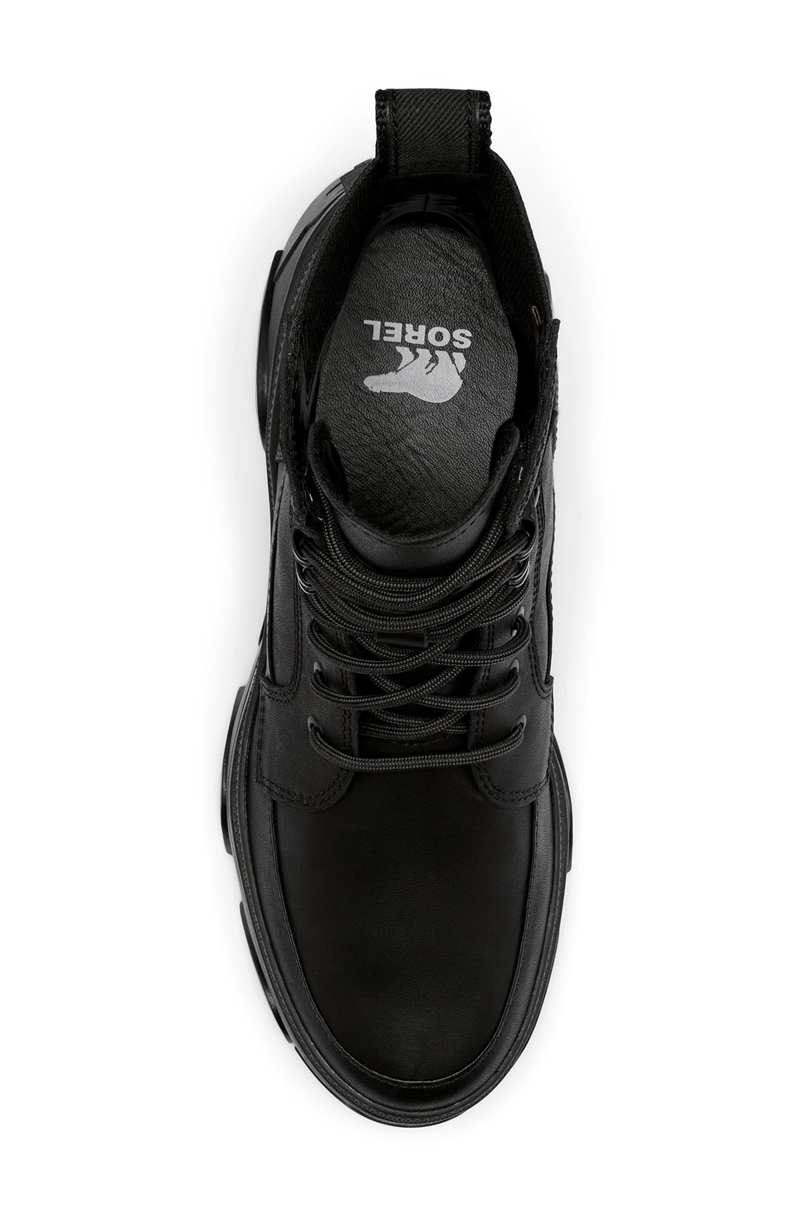 Brex™ Lace-Up Waterproof Bootie, Alternate, color, BLACK/ JET