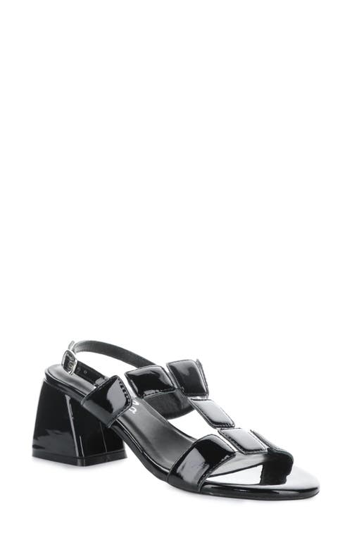 Bos. & Co. Glow Slingback Sandal In Black Patent/black Patent