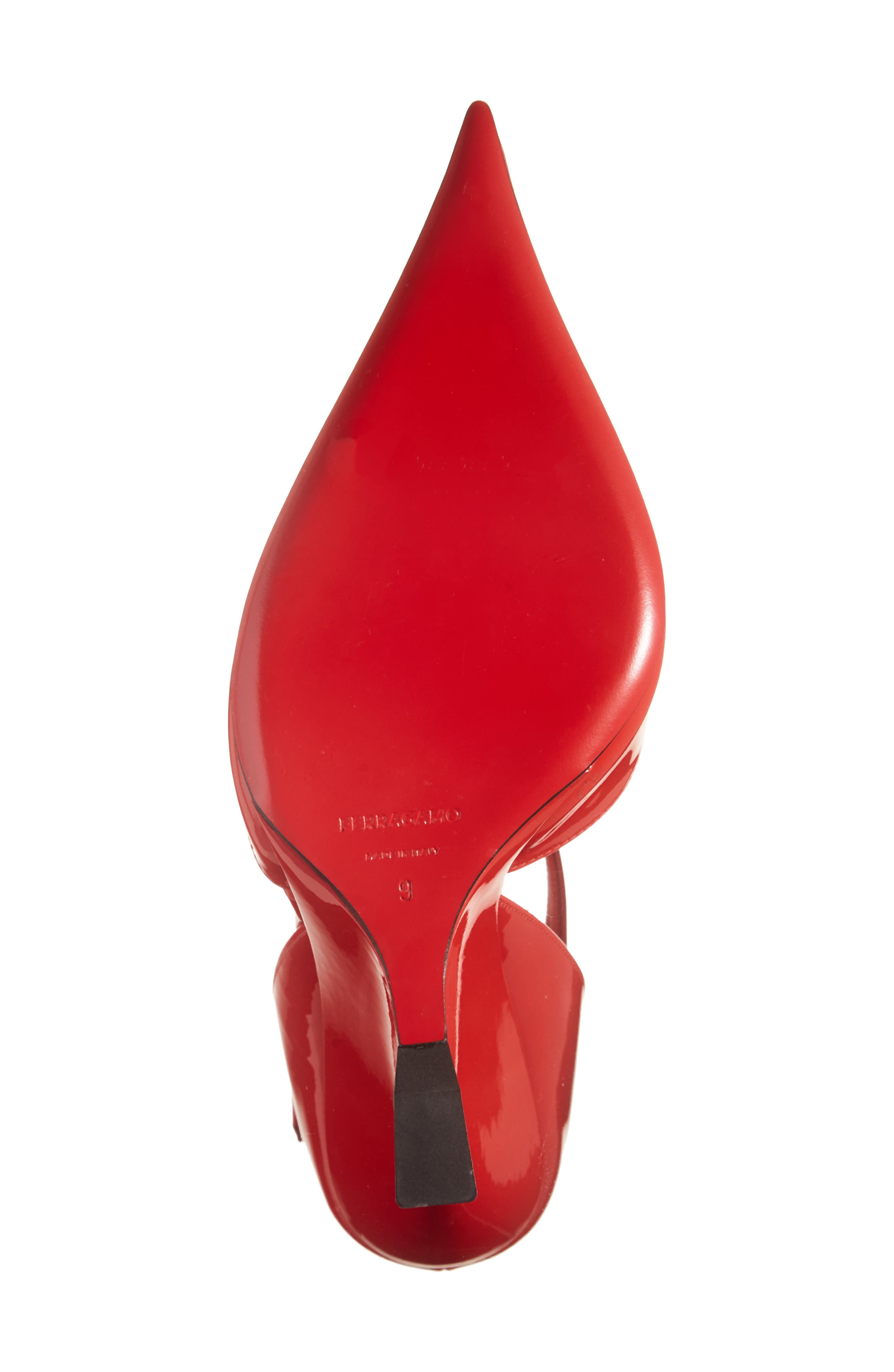 Vidya Double Ankle Strap Pointed Toe Pump, Alternate, color, FLAME RED
