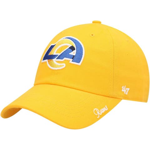 Women's '47 Gold Los Angeles Rams Miata Clean Up Secondary Logo Adjustable Hat