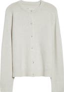 LOULOU DE SAISON Aidar Crop Wool 
Cashmere Crewneck Cardigan
