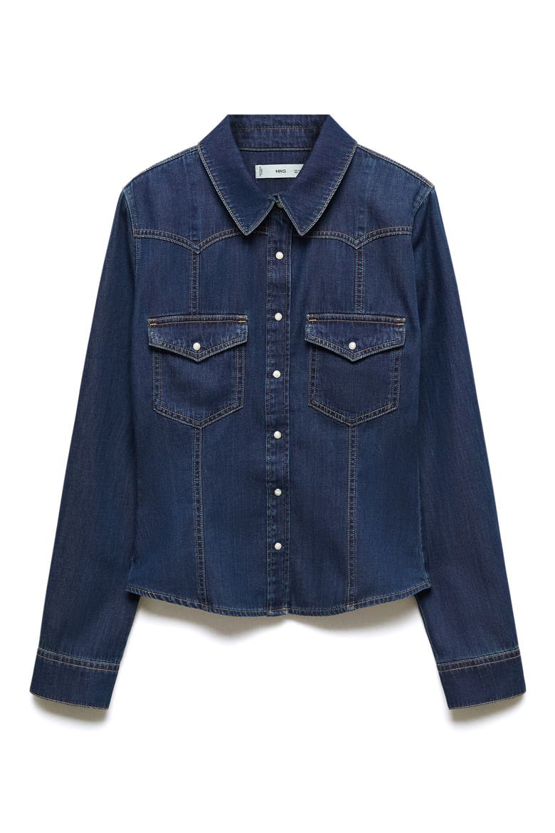 Chest Pocket Denim Shirt, Alternate, color, OPEN BLUE
