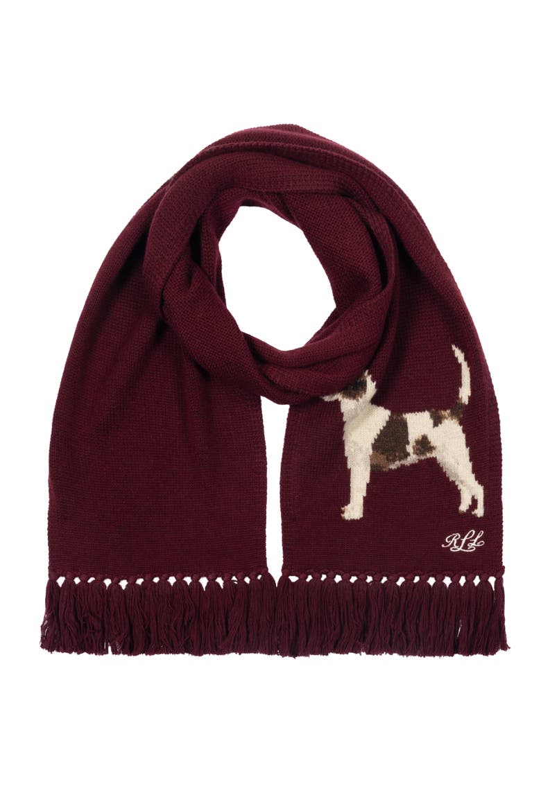 jack russel scarf, Alternate, color, dark garnet