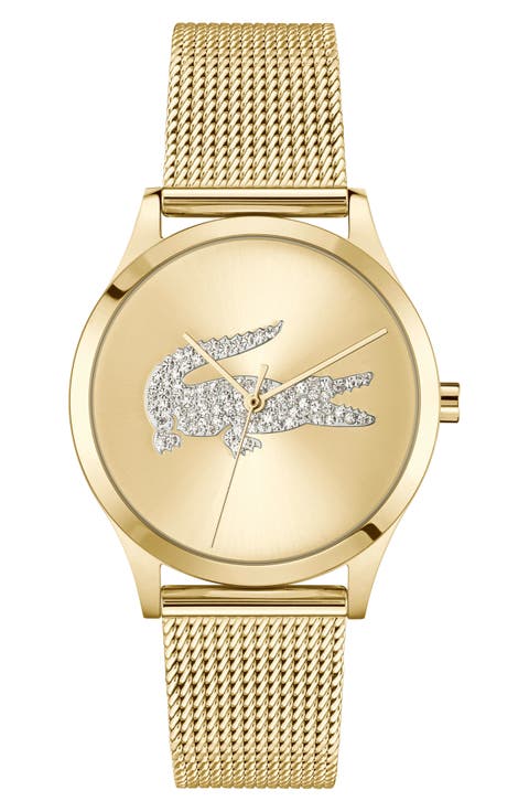 Crocodelle Mesh Strap Watch, 36mm