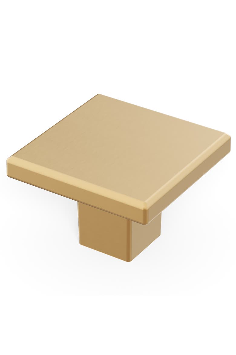 Cabinet Knobs 10Pk Brushed Brass, Alternate, color, Brown