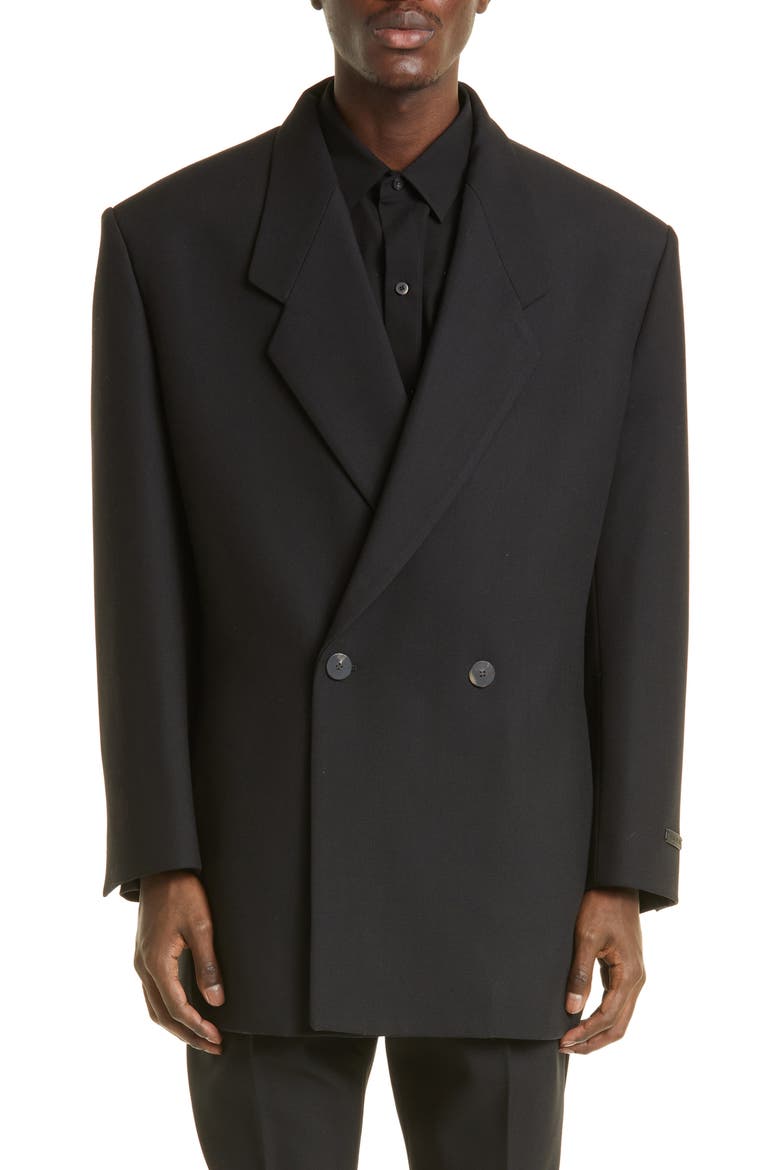 The Eternal California Virgin Wool Twill Blazer, Main, color, BLACK