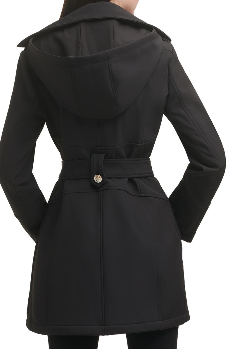 GUESS Belted Coat with Hood, Alternate, color, 