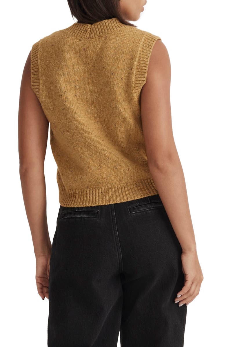 Madewell Donegal Button Front Sweater Vest, Alternate, color, 