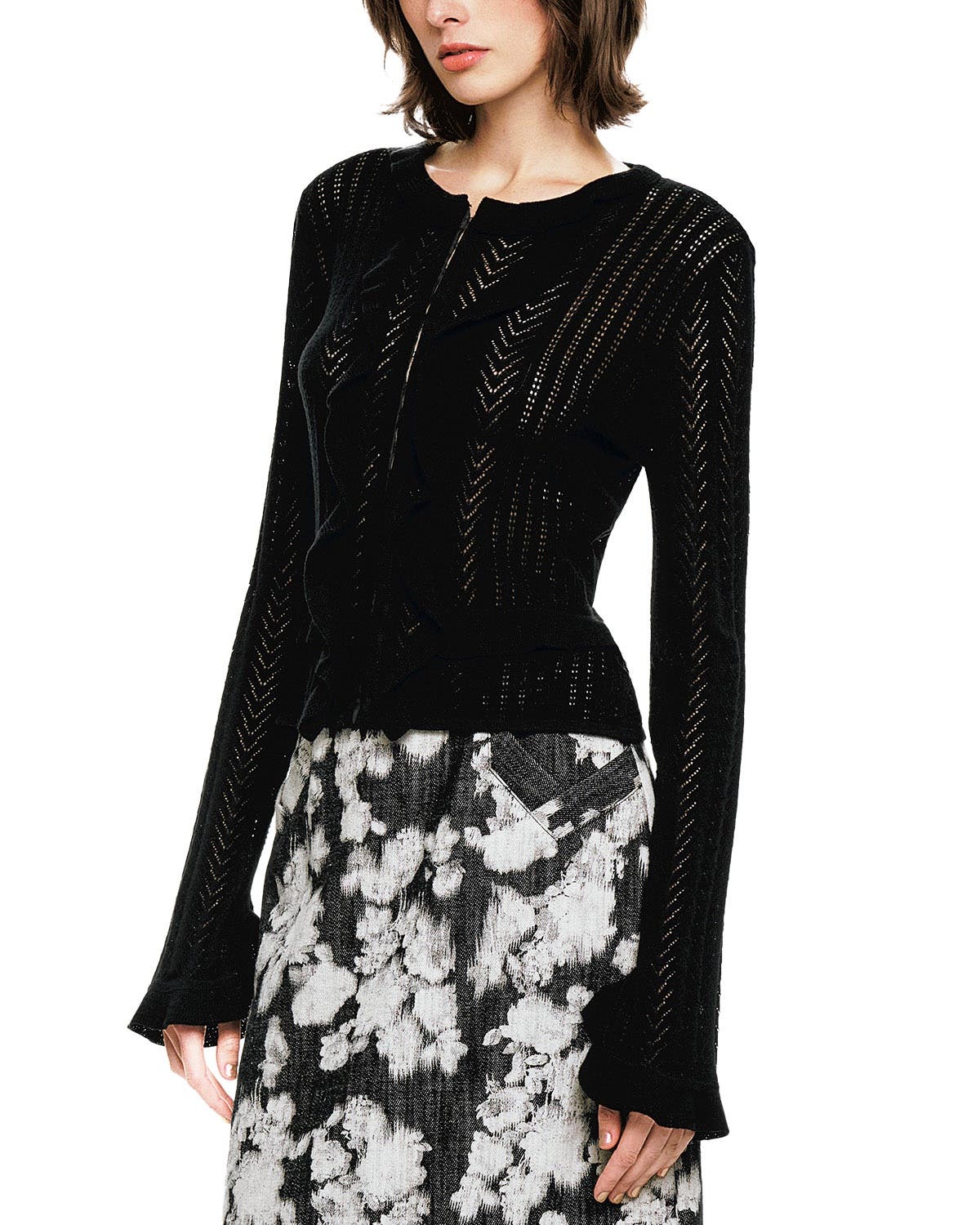 Victorian Pointelle Cardigan - image 2