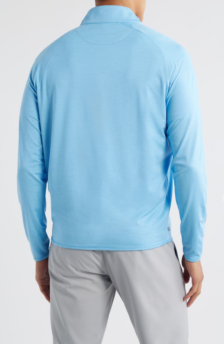 Peter Millar Crown Crafted Stealth Performance Quarter Zip Pullover, Alternate, color, Blue Topaz