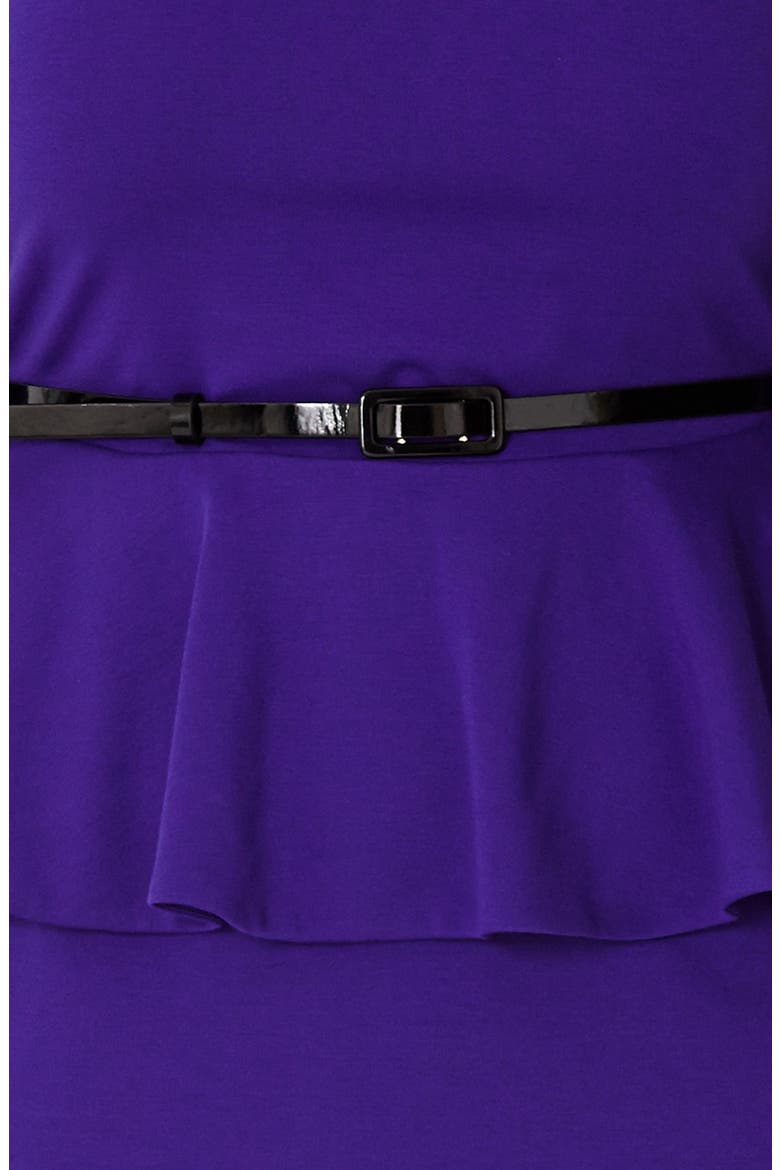 Peplum Dress, Alternate, color, VIOLET