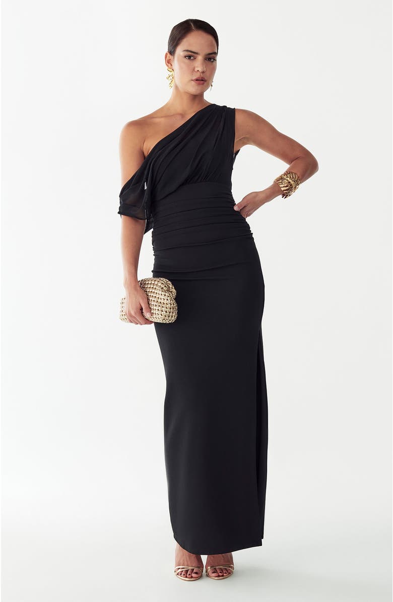 BWLDR Freya Maxi Dress, Alternate, color, Black