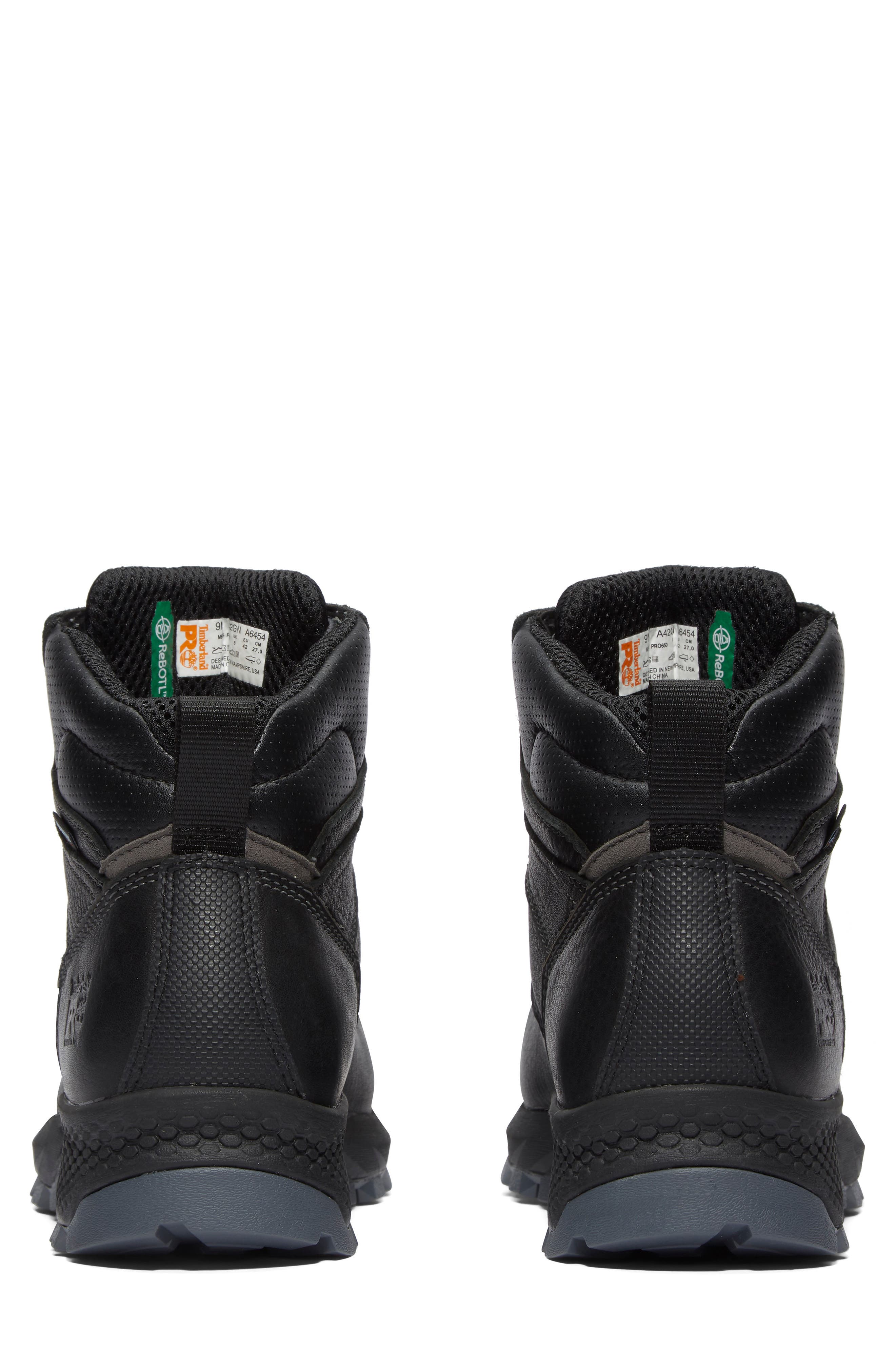 Timberland TiTAN EV 6" Waterproof Composite Toe Work Boot, Alternate, color, Black