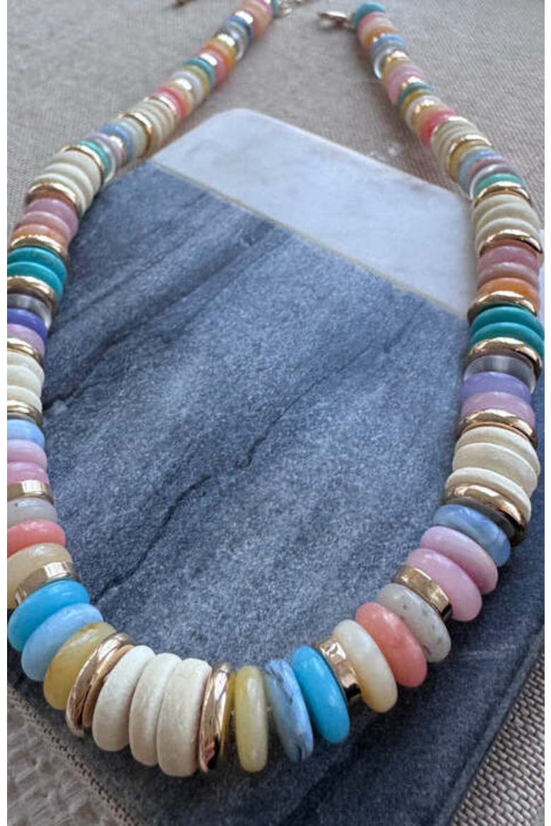 Sunday Brunch Necklace, Alternate, color, ivory